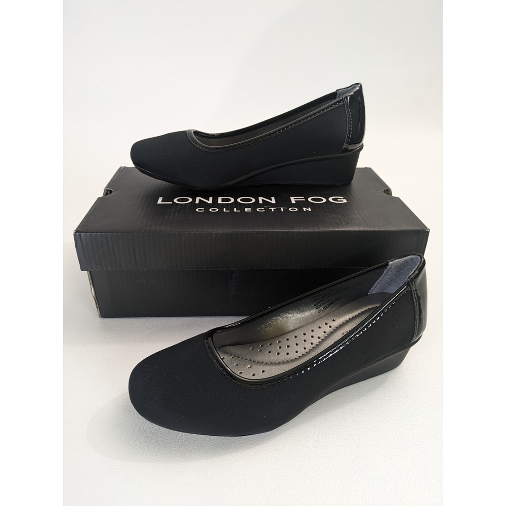 LONDON‎ FOG Chester Neoprene Dress Wedge 6 US